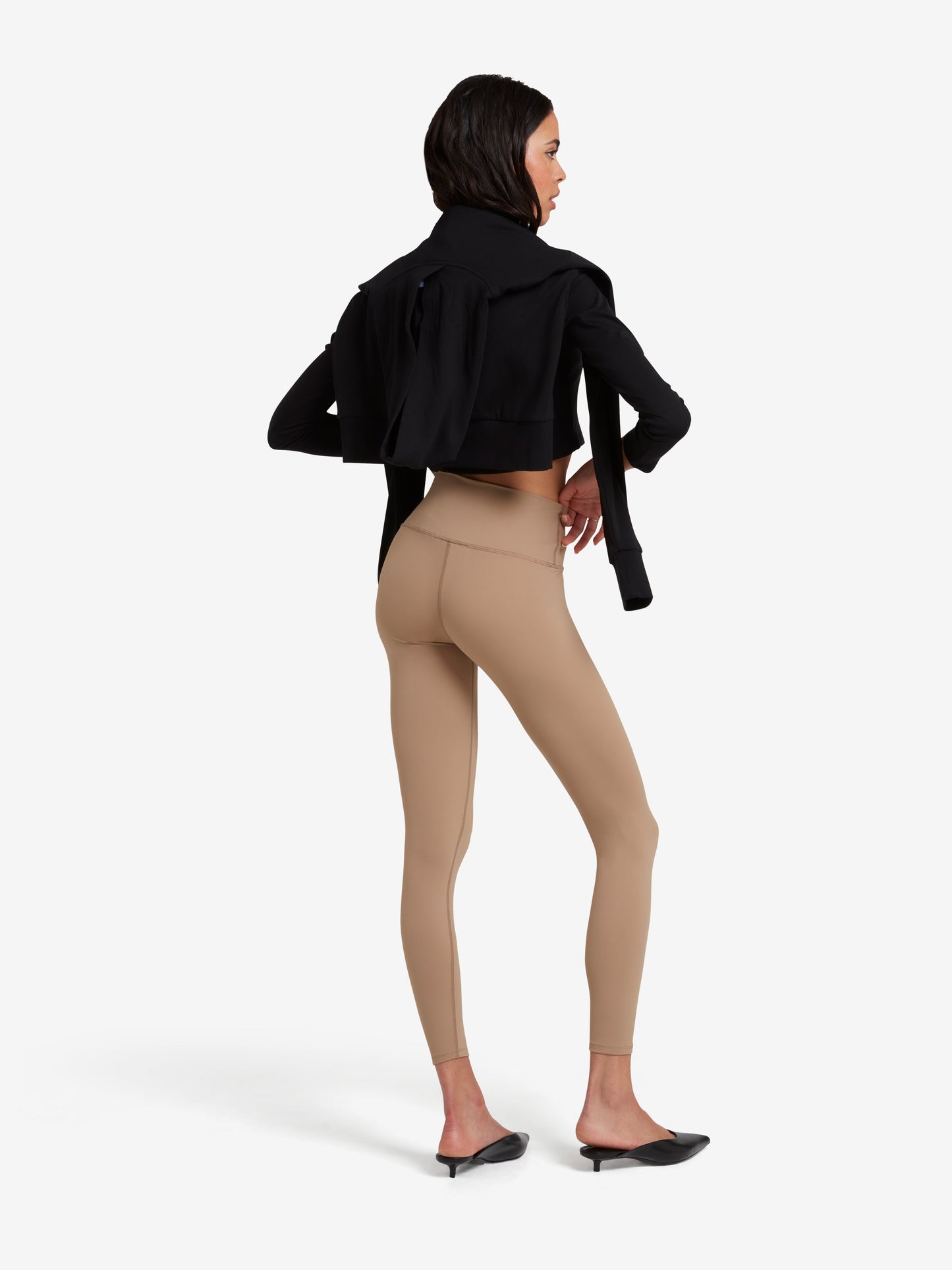 Contoured Leggings - Brown