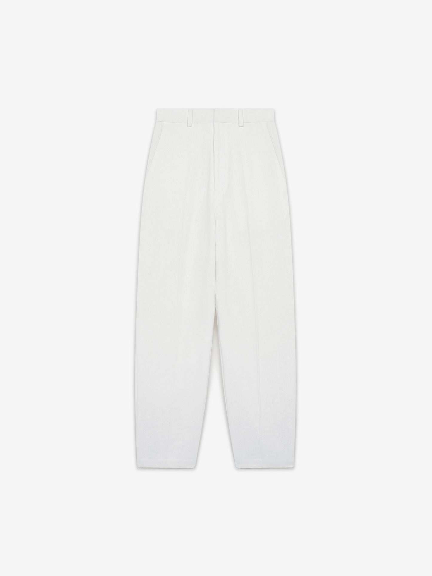 Straight Leg Trousers - White