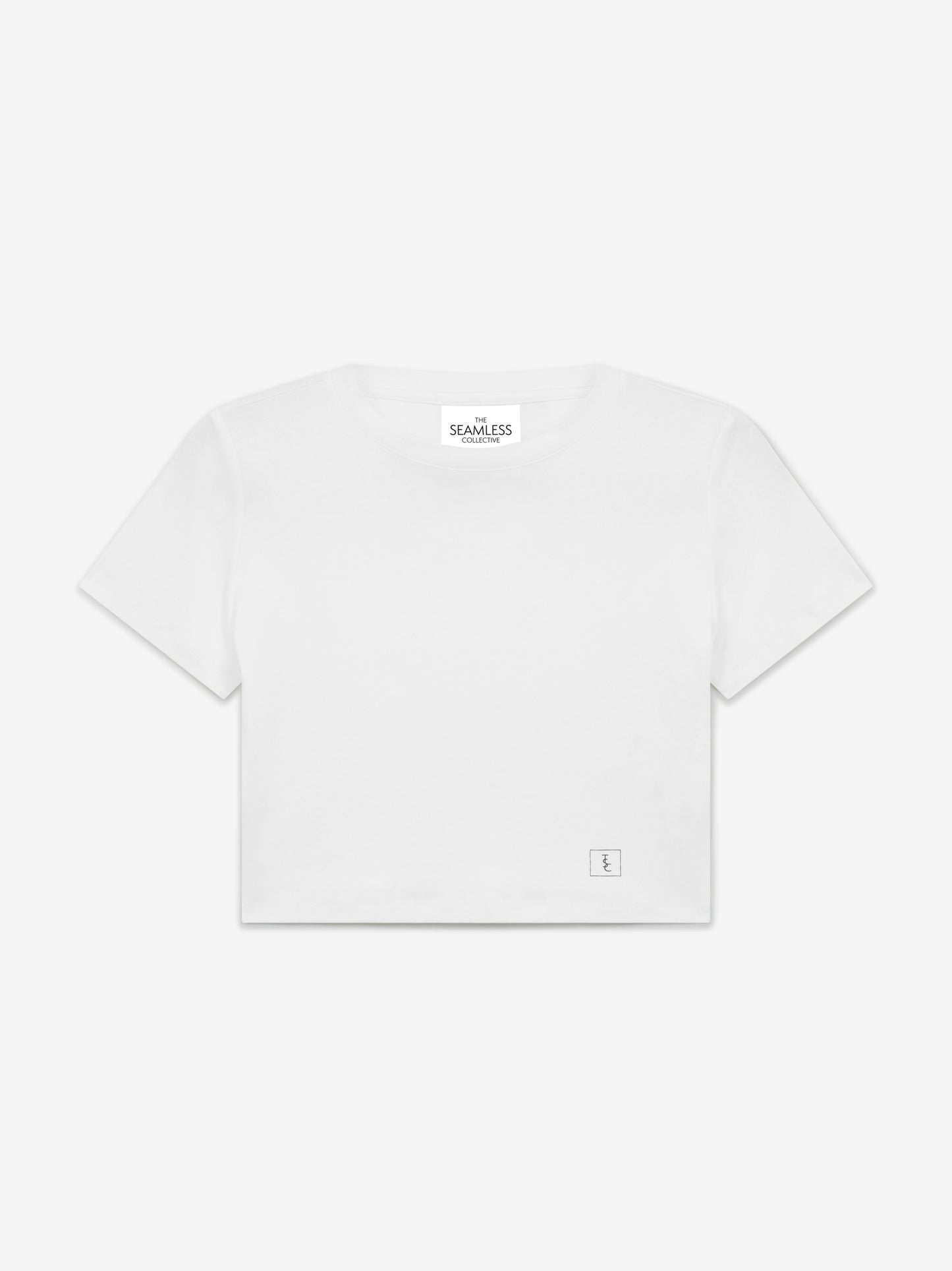 The Signature Cropped Cotton Top - White