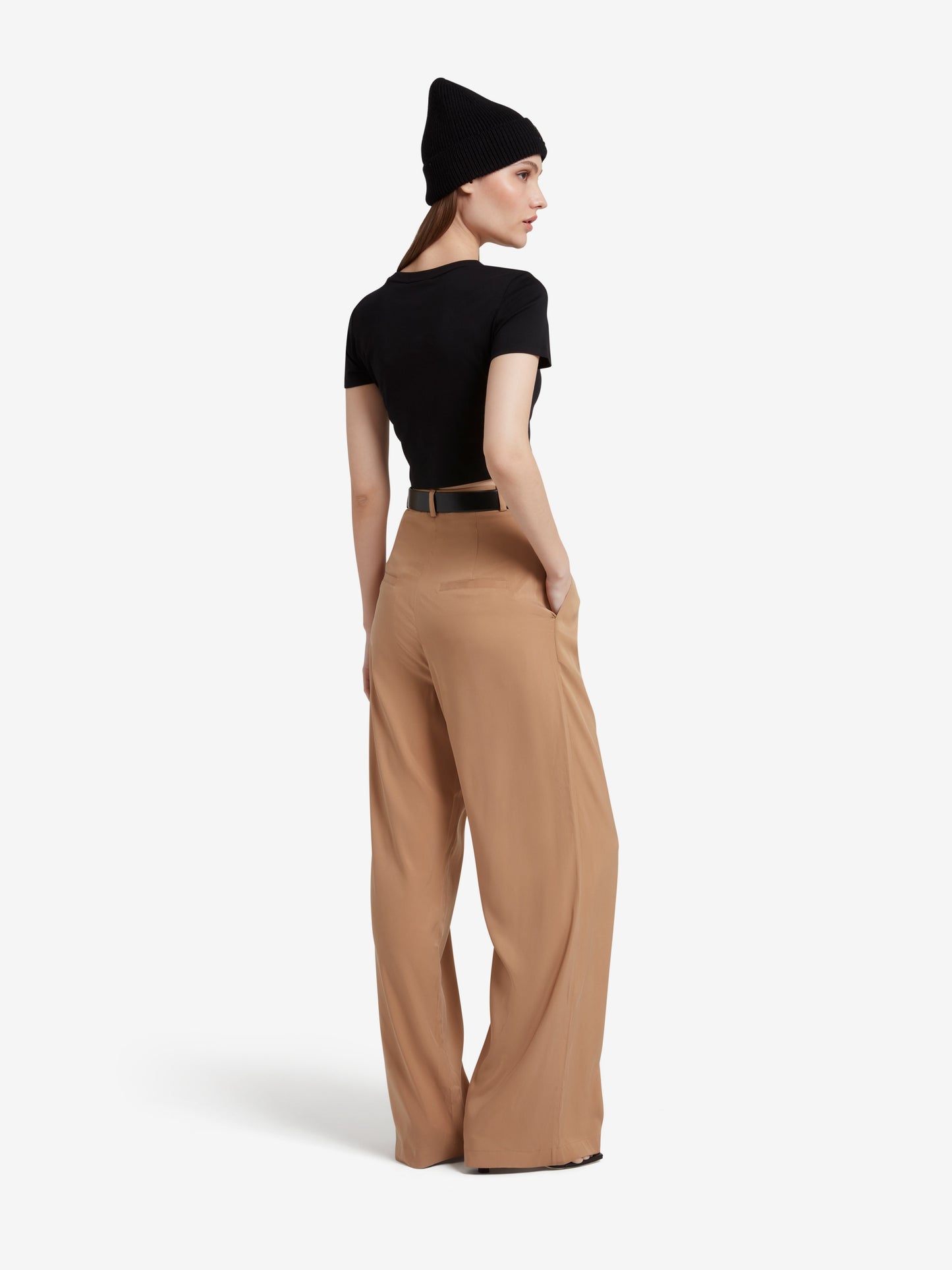
                  
                    The Signature Cropped Cotton Top - Black
                  
                