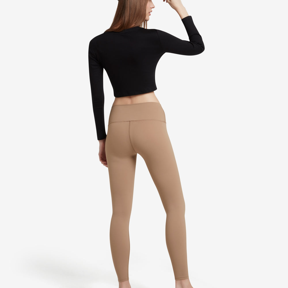 
                  
                    The Signature Long Sleeved Cropped Cotton Top - Black
                  
                