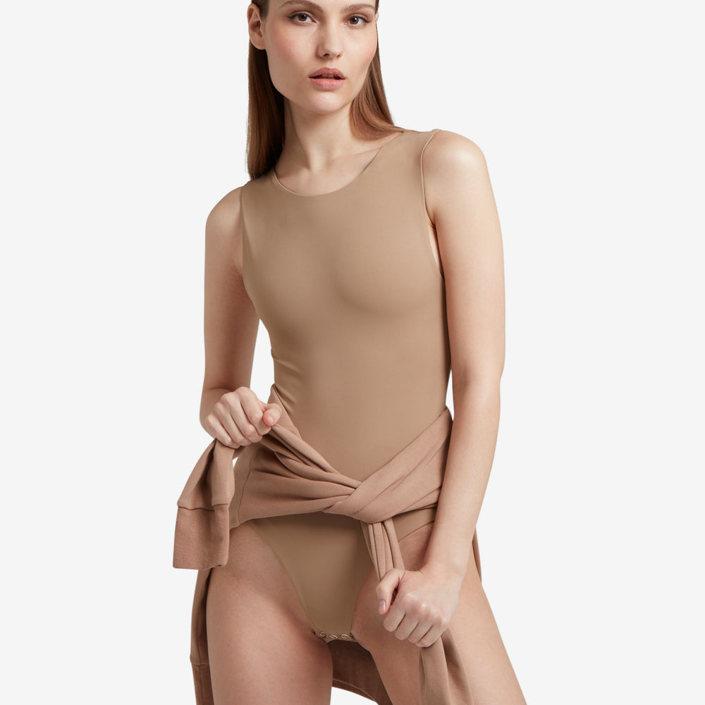
                  
                    Sculpted Bodysuit - Brown
                  
                