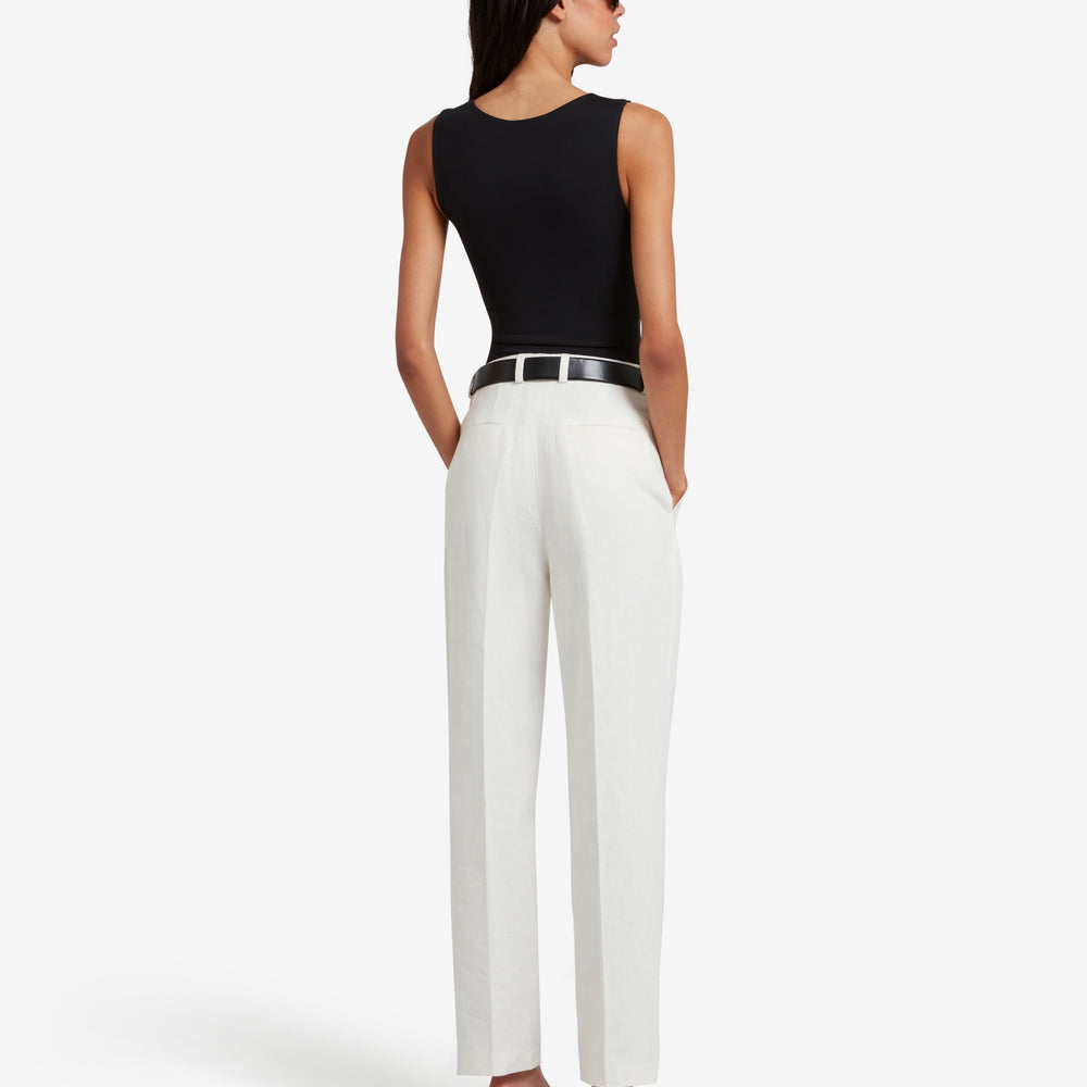 
                  
                    Straight Leg Trousers - White
                  
                