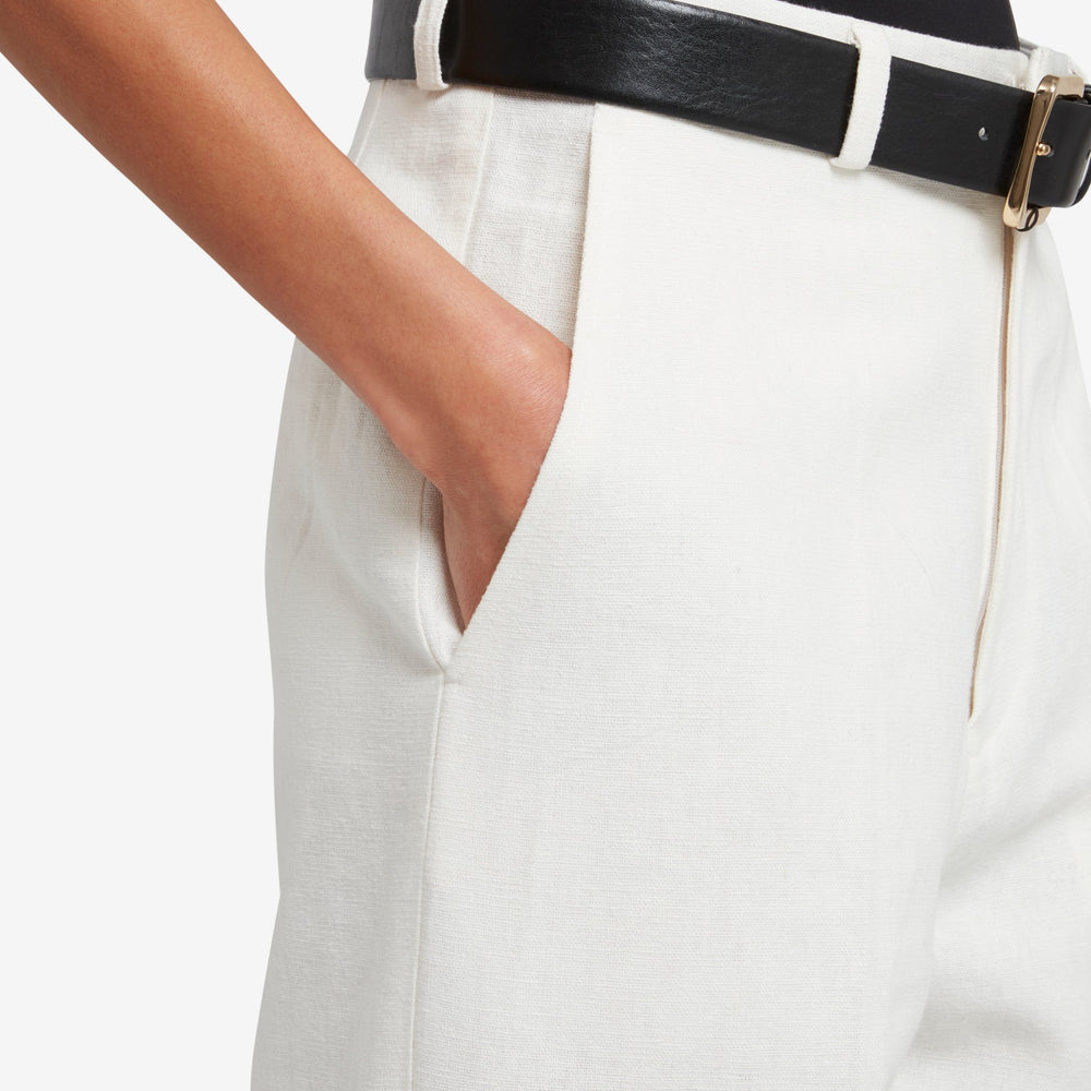 
                  
                    Straight Leg Trousers - White
                  
                